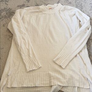 Free People Cream Turtleneck Sweater